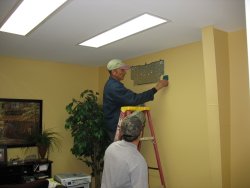 Mr. Slim &ndash; Mitsubishi Split ductless A/C and Heat Pump - during installation